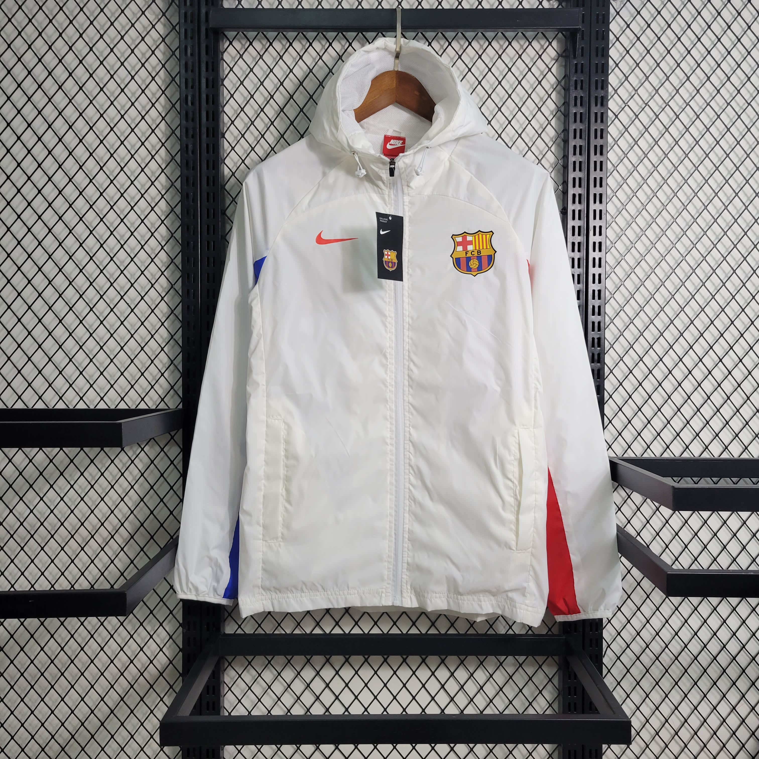 Barcelona 23-24 White Player Windbreaker